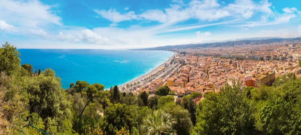 Panoramablick auf den Strand in schöner — Stockfoto