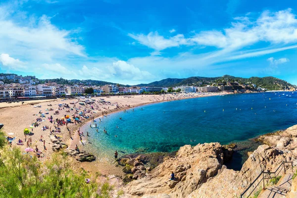 Praia em Tossa de Mar, Espanha — Fotografia de Stock