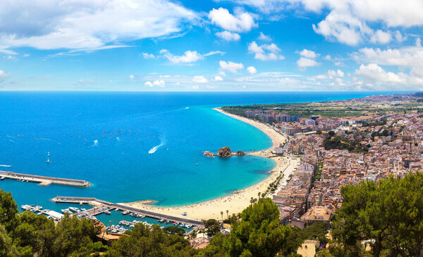 Panoramic view of Blanes