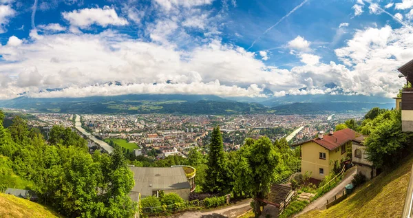 Panoramautsikt over Innsbruck – stockfoto