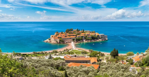 Wyspa Sveti Stefan w Budva — Zdjęcie stockowe