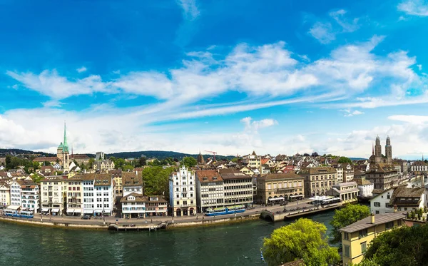 Panorama Flygfoto över Zurich — Stockfoto