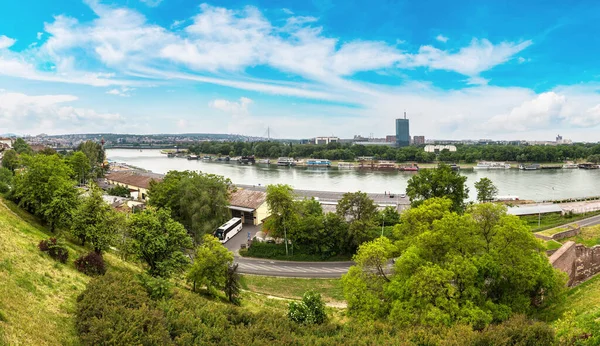 Panoráma města Bělehradu v Srbsku — Stock fotografie