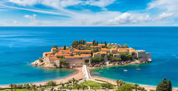 부 드 바 Sveti Stefan 섬 — 스톡 사진