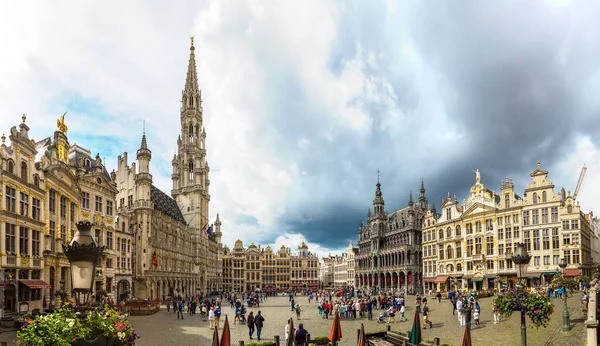 Het grand place in Brussel — Stockfoto