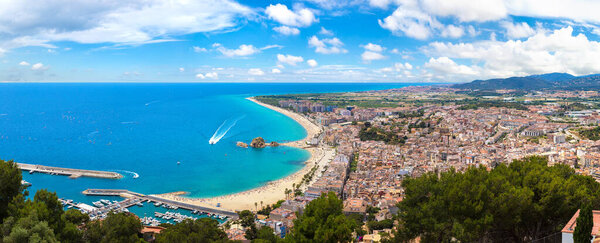 Panoramic view of Blanes