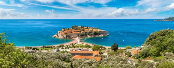 부 드 바 Sveti Stefan 섬 — 스톡 사진