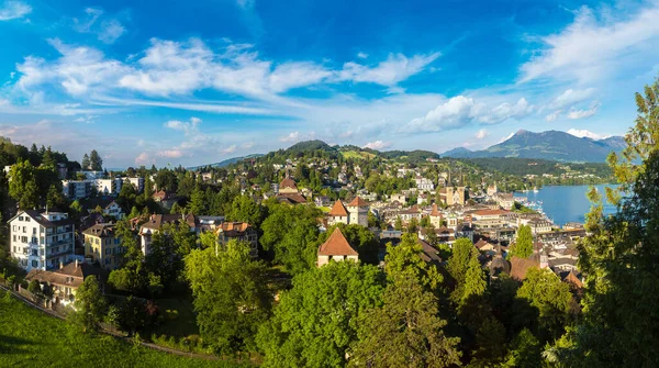 Pemandangan panorama Lucerne — Stok Foto