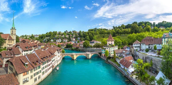 Bern panoramik manzaralı — Stok fotoğraf