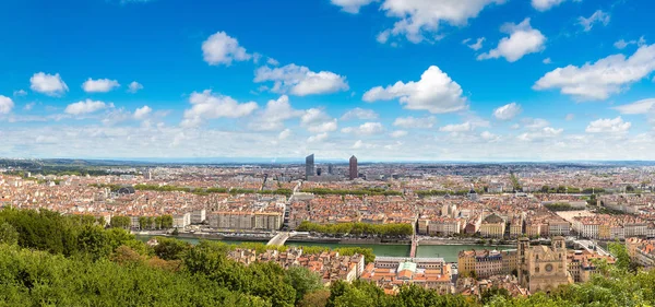 Panoramautsikt över lyon, Frankrike — Stockfoto
