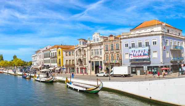 Hagyományos hajók, Aveiro, Portugália — Stock Fotó