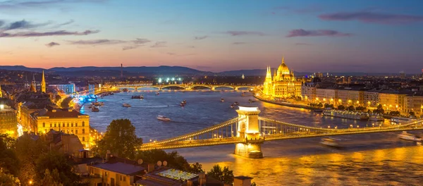 Panoramiczny widok na Budapeszt — Zdjęcie stockowe