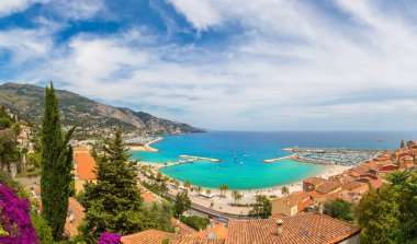 Menton, Fransa'nın panoramik görünüm