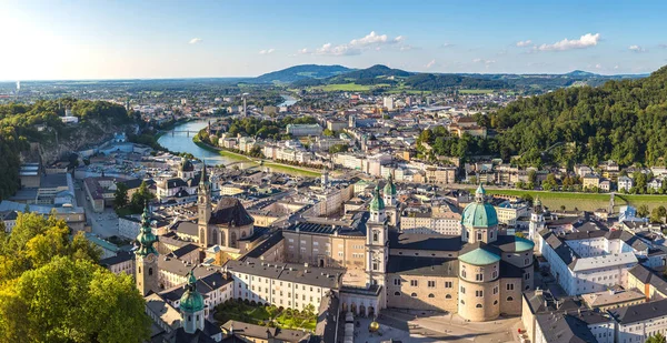 Panoramatický výhled na Salcburk — Stock fotografie