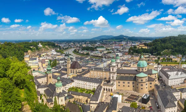 Panoramiczny widok na Salzburg — Zdjęcie stockowe