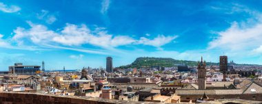 Barcelona 'nın panoramik görünümü