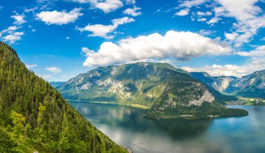 Hallstatt, Avusturya 'nın panoramik görünümü