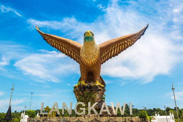 Langkawi Malaysia February 2020 Statue Eagle Eagle Square Langkawi Island — Stock Photo, Image