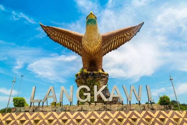 Langkawi Malaysia February 2020 Statue Eagle Eagle Square Langkawi Island — Stock Photo, Image