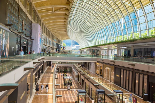 Singapore Singapore February 2020 Interior Stores Boutiques Shoppes Marina Bay — Stock Photo, Image