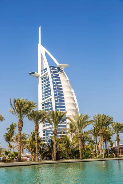 Dubai Emiratos Árabes Unidos Enero 2020 Vista Hotel Burj Arab — Foto de Stock