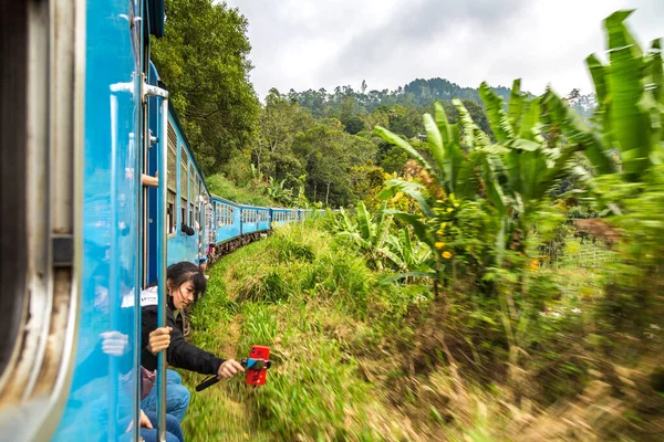 Nuwara Eliya Sri Lanka Février 2020 Train Nuwara Eliya Kandy — Photo