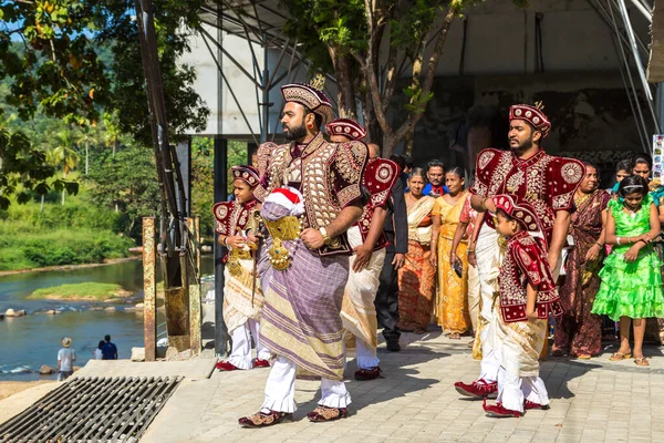 Pinnawala Sri Lanka Fevereiro 2020 Casamento Tradicional Sri Lanka Dia — Fotografia de Stock