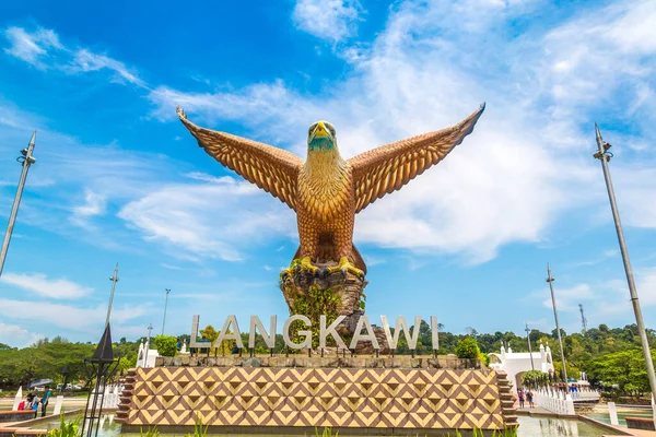 Langkawi Malaysia February 2020 Statue Eagle Eagle Square Langkawi Island — Stock Photo, Image