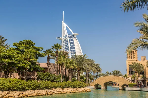 Dubai Egyesült Arab Emirates Január 2020 Kilátás Burj Arab Hotel — Stock Fotó