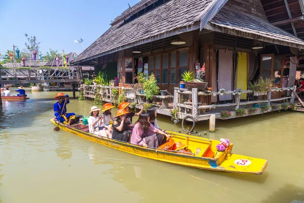 Pattaya Thailand Março 2020 Mercado Flutuante Pattaya Tailândia Dia Verão — Fotografia de Stock