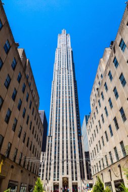 NEW YORK CITY, ABD - 15 Mart 2020: Rockefeller Center Manhattan, New York, ABD