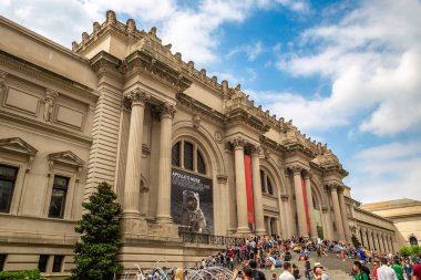 NEW YORK CITY, ABD - 15 Mart 2020: New York 'taki Metropolitan Sanat Müzesi, ABD