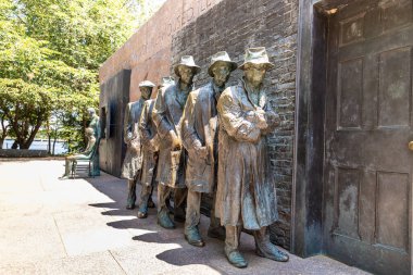 WASHINGTON DC, ABD - 29 Mart 2020: Franklin Delano Roosevelt Memorial, Washington DC, ABD