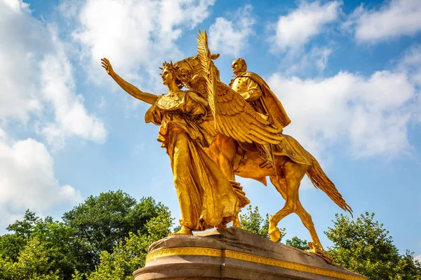 New York City Usa Marzo 2020 Monumento Generale William Tecumseh — Foto Stock