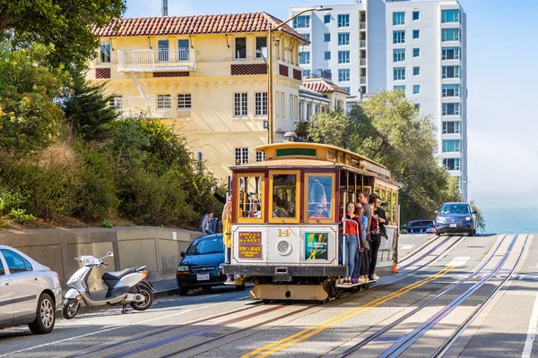 San Francisco Usa März 2020 Die Seilbahn San Francisco Kalifornien — Stockfoto