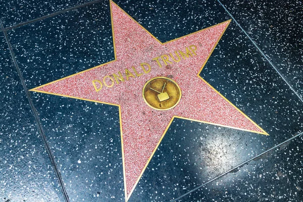 Los Angeles Holywood Abd Mart 2020 Donal Trump Yıldızı Los — Stok fotoğraf