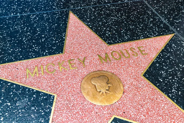 Los Angeles Hollywood Usa March 2020 Mickey Mouse Star Hollywood — 스톡 사진