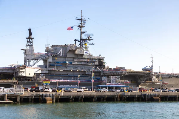 San Diego Usa Marca 2020 Lotniskowiec Uss Midway Museum San — Zdjęcie stockowe