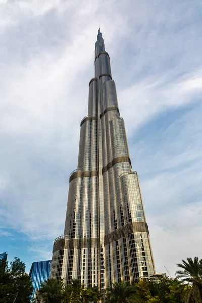 Dubai Emiratos Árabes Unidos Abril 2020 Torre Burj Khalifa Atardecer — Foto de Stock