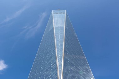 NEW YORK CITY, ABD - 29 Mart 2020: New York 'taki Dünya Ticaret Merkezi Kulesi, ABD