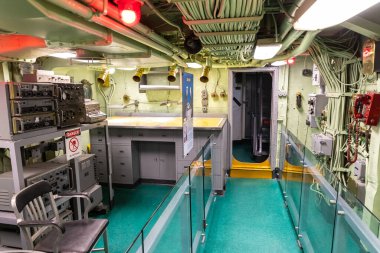 NEW YORK CITY, ABD - 29 Mart 2020: New York City Intrepid Sea, New York City & Space Museum Complex, New York, ABD