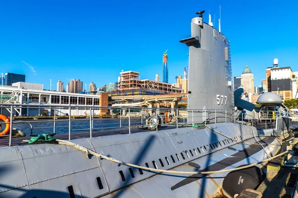 Nueva York City Marzo 2020 Submarino Uss Growler Complejo Museos —  Fotos de Stock