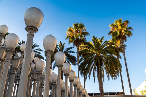 Los Angeles Eua Março 2020 Arte Pública Urban Light Los — Fotografia de Stock