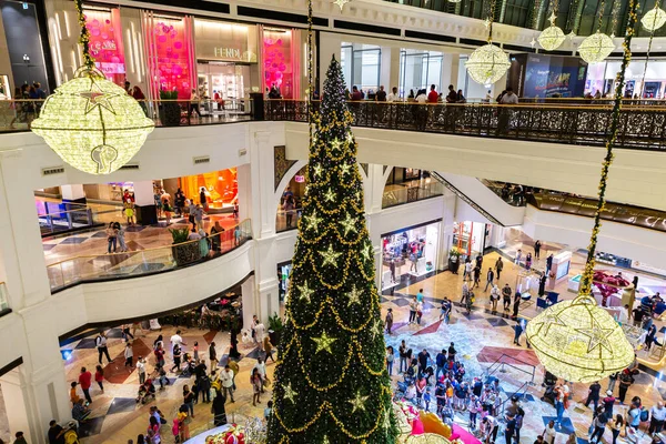 Dubai Förenade Arabemiraten December 2019 Julgran Mall Emirates Dubai Förenade — Stockfoto