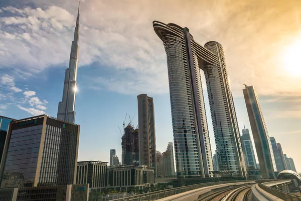 Dubai Sae Dubna 2020 Pohled Hotel Burj Khalifa Adresa Sky — Stock fotografie