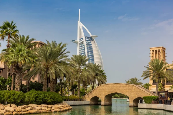 Dubai United Arab Emirates Januari 2020 Bekijk Burj Arab Hotel — Stockfoto