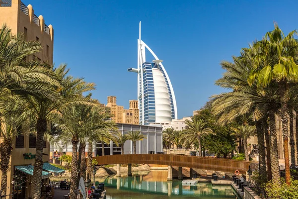 Dubai United Arab Emirates Januari 2020 Bekijk Burj Arab Hotel — Stockfoto