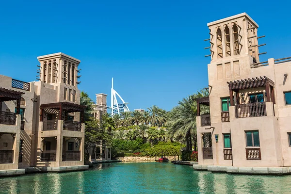 Dubai Vereinigte Arabische Emirate Januar 2020 Madinat Jumeirah Luxushotel Einem — Stockfoto