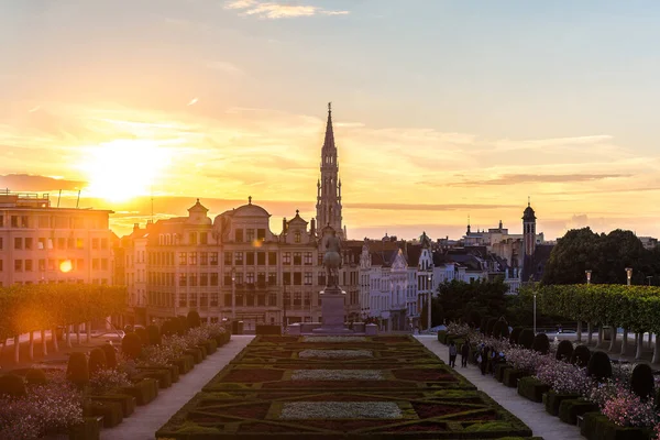 Panoramautsikt Över Stadsbilden Bryssel Vacker Sommardag Belgien — Stockfoto