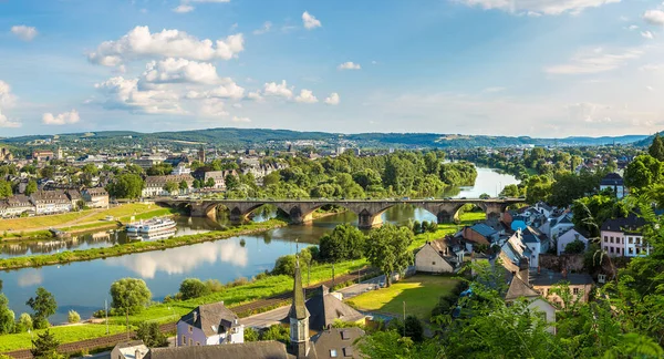 Vista Aérea Panorámica Tréveris Hermoso Día Verano Alemania —  Fotos de Stock